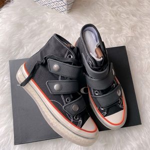 Coach high top button up sneaker Clearance
